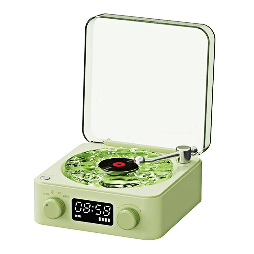 Mini Retro Bluetooth Speaker – Vintage White Noise & RGB Light
