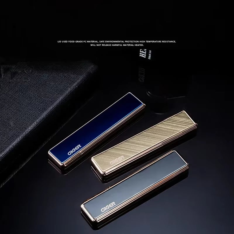 Stylish Keychain USB Lighter – Windproof Zinc Alloy, Rechargeable Gift