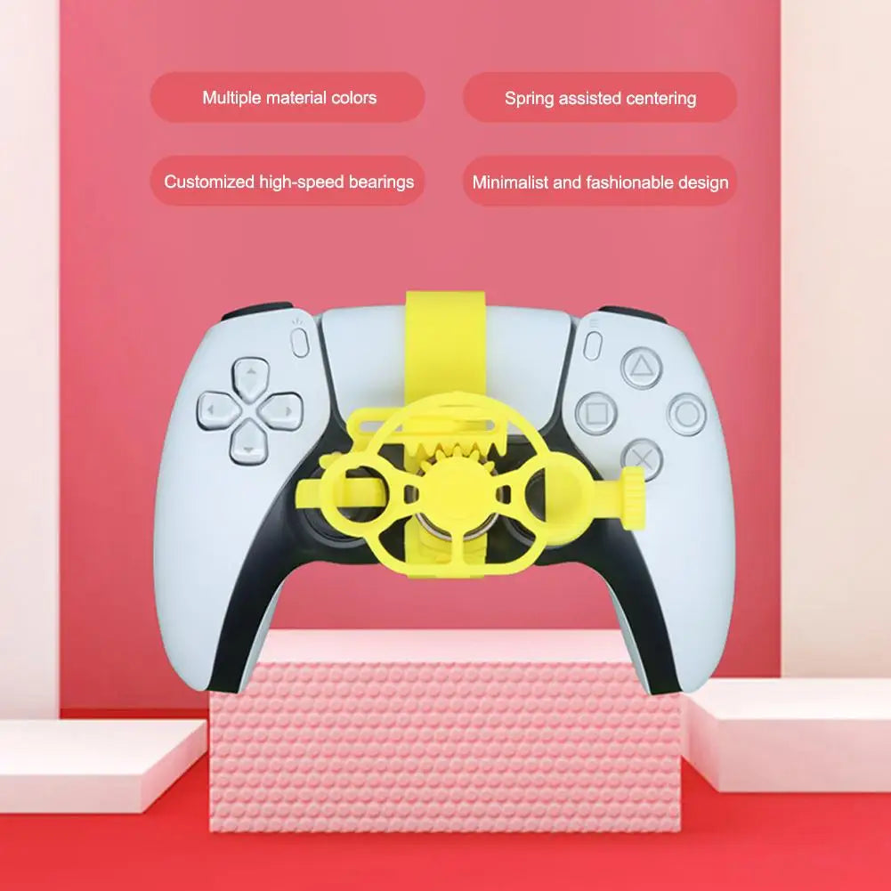 3D Printed Mini Racing Wheel for PS5 Controller – Enhanced Gaming Experience