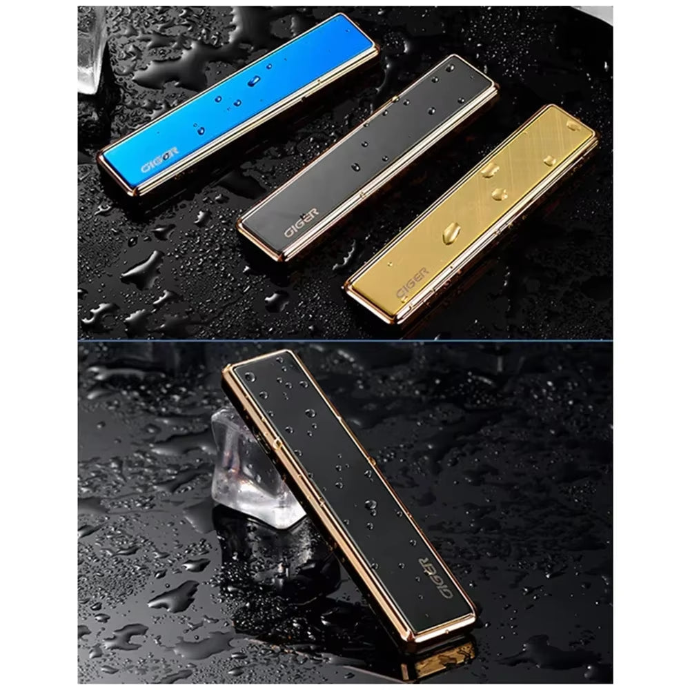 Stylish Keychain USB Lighter – Windproof Zinc Alloy, Rechargeable Gift