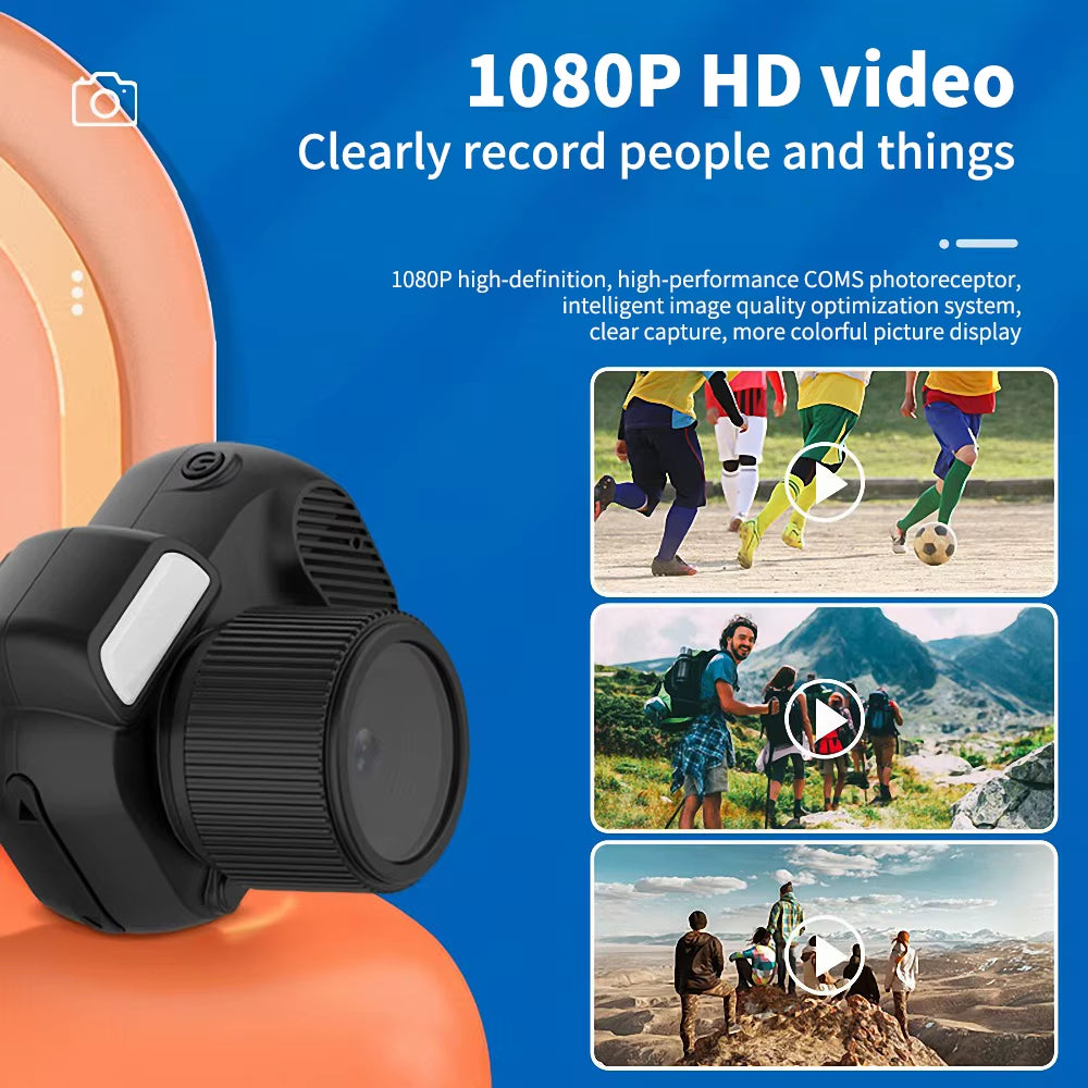 "Mini 1080P HD Camera with Screen, TF Card Support"