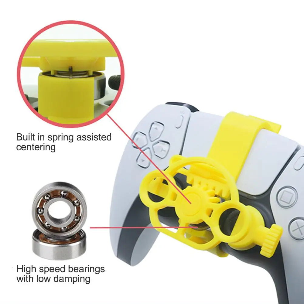 3D Printed Mini Racing Wheel for PS5 Controller – Enhanced Gaming Experience