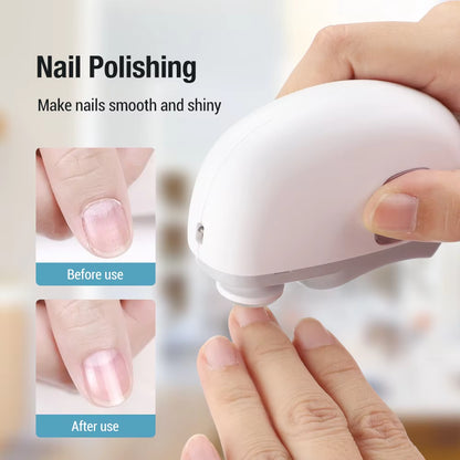 2-in-1 Electric Nail Clipper & Grinder – Portable Automatic Manicure Tool