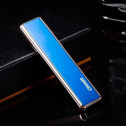 Stylish Keychain USB Lighter – Windproof Zinc Alloy, Rechargeable Gift