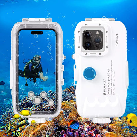 PULUZ 40M Waterproof Diving Case for iPhone 11/12/13/14/15 Pro Max