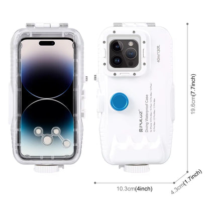 PULUZ 40M Waterproof Diving Case for iPhone 11/12/13/14/15 Pro Max