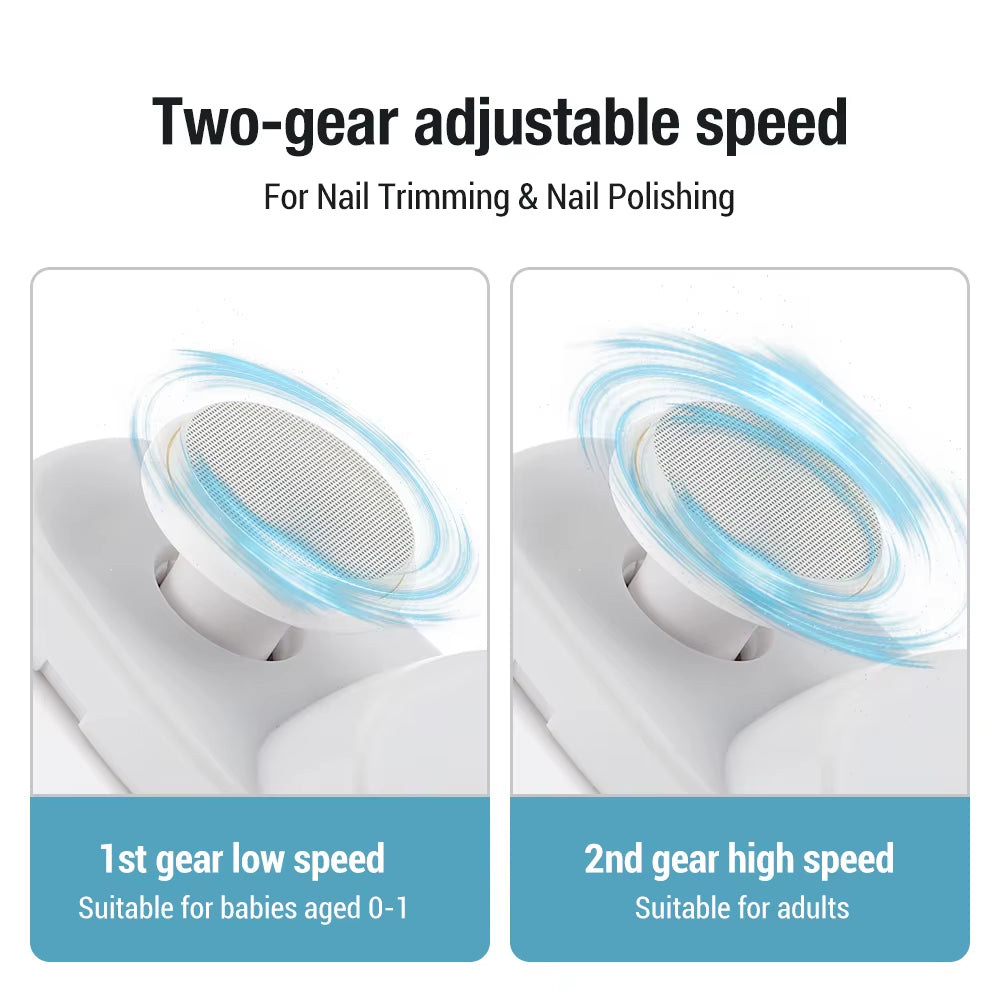 2-in-1 Electric Nail Clipper & Grinder – Portable Automatic Manicure Tool